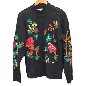 Vintage The Import Workshop Sweater Cottagecore Grandma Core Botanical Whimsical